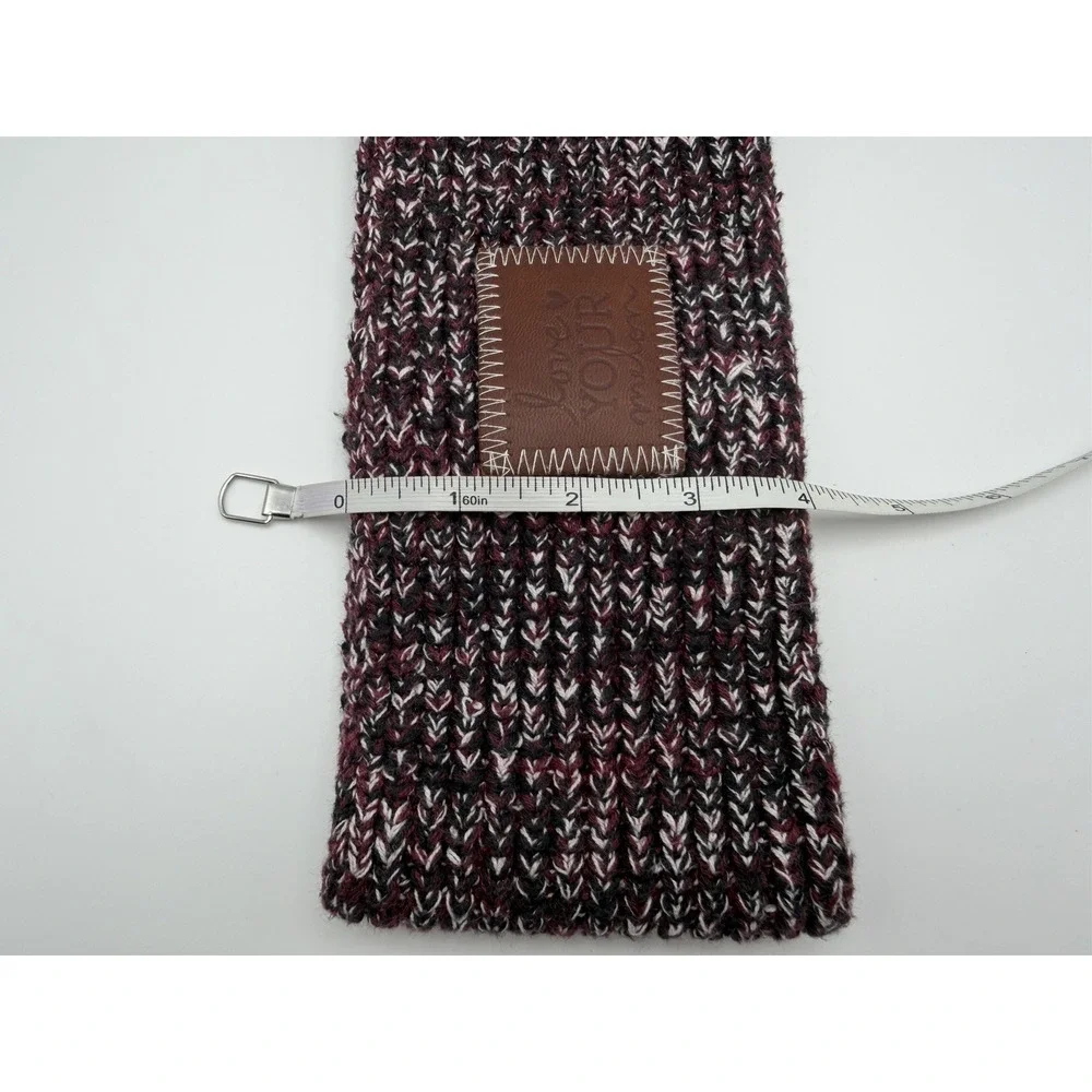 Love Your Melon Maroon Speckled Headband Cotton Blend Knit Ear Warmer One Size